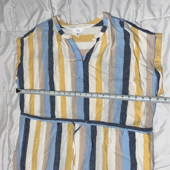 Time & Tru Striped Linen Blend Dress Plus Size xxxl 22 3XL - Picture 5 of 6